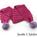 Finger Crochet Pom Pom Scarf pattern 