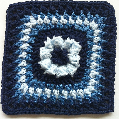 Flower Granny Square 6" photo 6