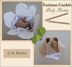 Fortune cookie clearance booties knitting pattern