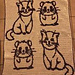 Interlocking mice and cats pattern 