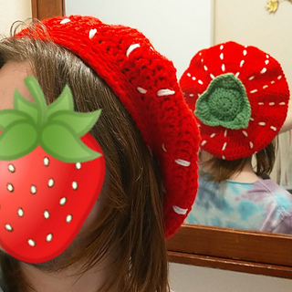 Ravelry: Strawberry Slouch Hat pattern 