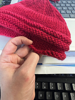 first rounds roll up for form the purl edge