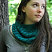 Spiral Eyelet Cowl pattern 