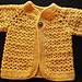 V-stitch Toddler Cardigan pattern 