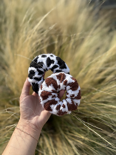 Cow-zy Scrunchie