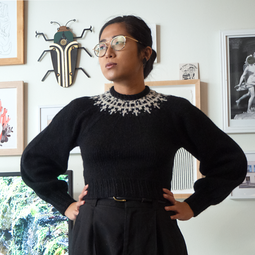 Finished my Knitorious RBG for the tribute KAL knitting