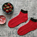 Strawberry socks pattern