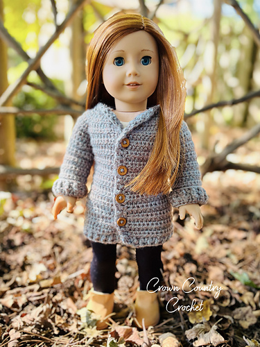 Cozy Cardigan for 18" Dolls photo 6