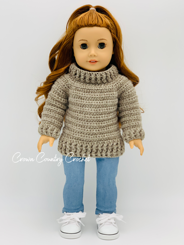 Cowl Sweater for 18" Dolls photo 7