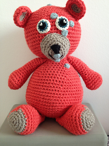 Bjørnar heklet bamse - Stine Oksvold