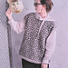 C,D. Fairisle Back-open Vest pattern 