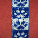 Double knitting dog paw bookscarf pattern 