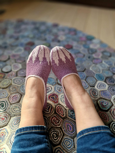 Suve slippers - StrikkeUlla