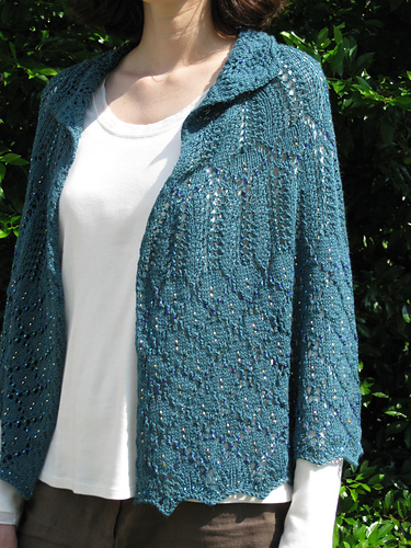 Beaded Peacock Capelet Shawl photo 5