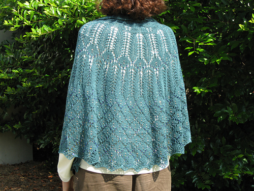 Beaded Peacock Capelet Shawl photo 1