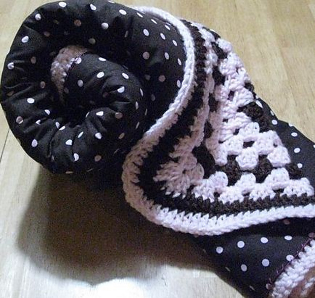 Ravelry Reversible crochet fabric baby blanket pattern by The Strumpets Tentacle