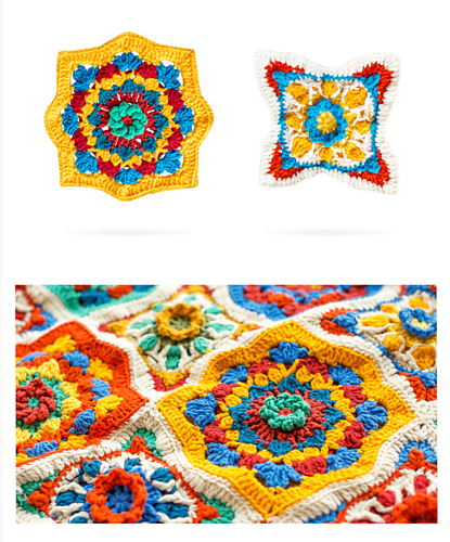 Morocco Zellige Patchwork Blanket - Susan's family
