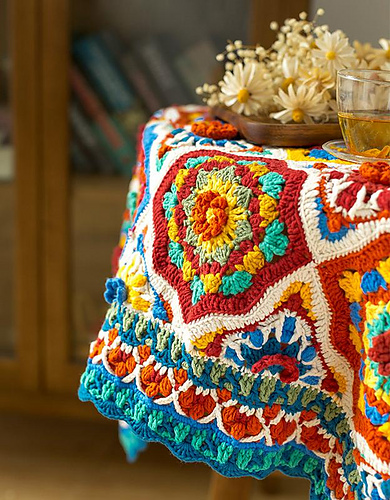 Morocco Zellige Patchwork Blanket - Susan's family