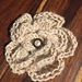 Crocheted alpaca brooch pattern 