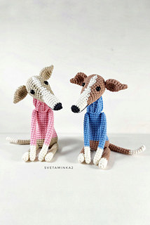 Intermediate-friendly crochet dog pattern – required basic crocheting skills for amigurumi.