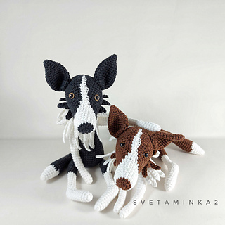 Cute amigurumi dogs with No-Sew Face & Fluffy Chest!
