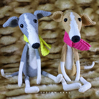 Elegant Amigurumi Dogs with Two-Toned Face and No-Sew Nose!