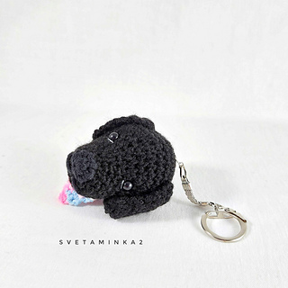 Keychain Dog Amigurumi Pattern.