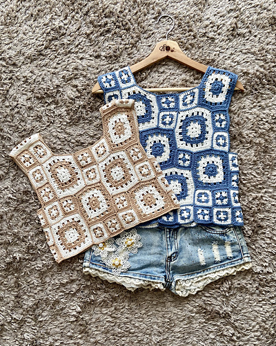 Irregular Granny Square Summer Top photo 3
