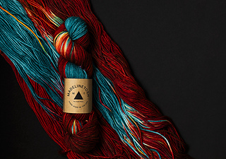 Dragon Scale Dice Bag shown in Madtosh DK, Vecna's Mixtape