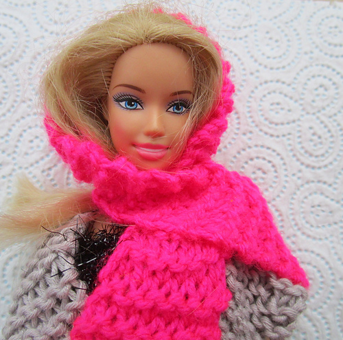 Barbie Lue Skjerf - Taffylassknits