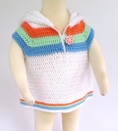Striped Summer Baby Hoodie photo 3