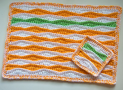 Summer Waves Placemat and Coaster photo 2