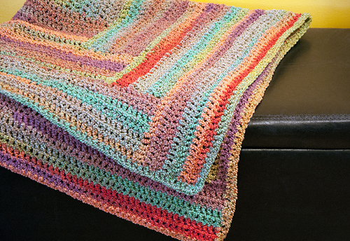 Easy Log Cabin Afghan photo 4