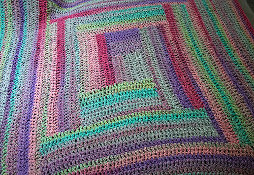 Easy Log Cabin Afghan photo 5