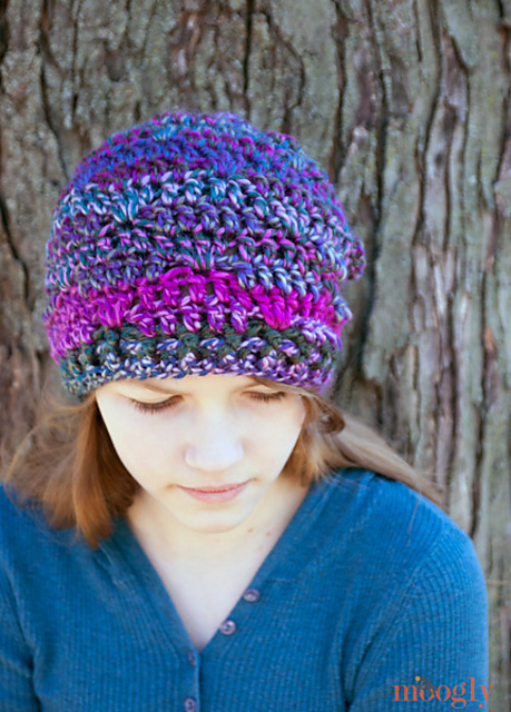 Luscious One Skein Crochet Hat pattern 