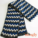 Stripes and Blocks Scarf pattern 