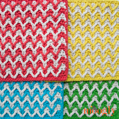 Bright Chevron Dishcloth photo 5