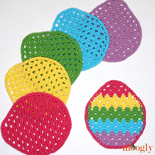 Easter Egg Granny Washcloth photo 2