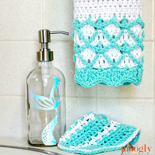 Mermaid Towel & Washcloth Set photo 1