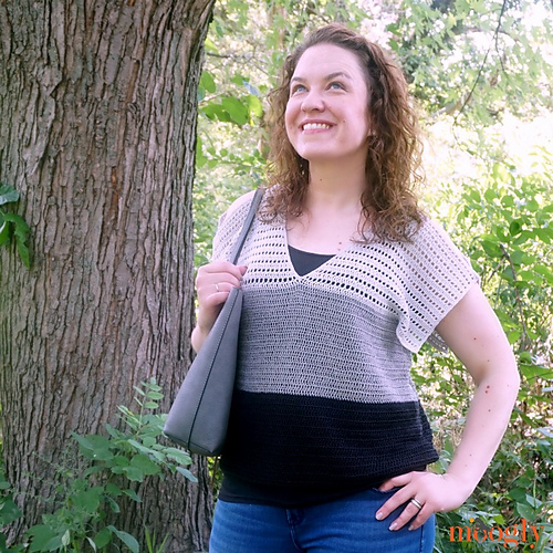 Easy Cold Shoulder V-Neck Top photo 4