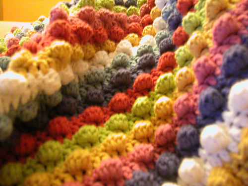 Blackberry Salad Striped Baby Blanket photo 10
