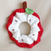 Crochet Apple Scrunchie pattern 