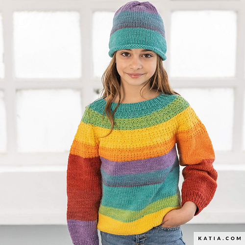 Girl's sweater and beanie (8042_448) photo 1