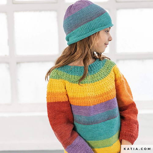 Girl's sweater and beanie (8042_448) photo 2