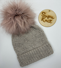 Faux fur pom poms are from Lovely Loops Designs on Etsy.