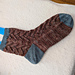 Foliage Eyelet Sock pattern