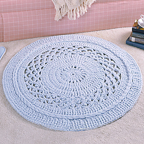 Ravelry: Small Picot Lace Rug pattern by Anne Halliday