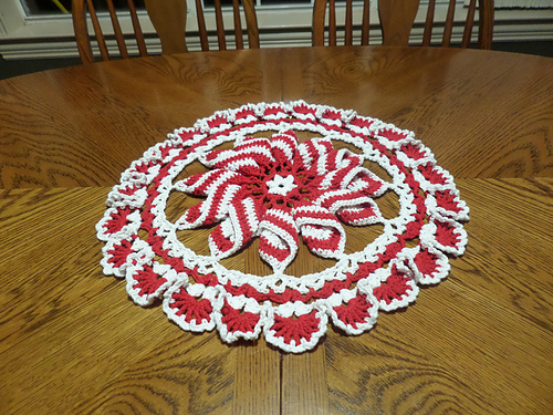 Ravelry: Peppermint Pinwheel Doily pattern by Elizabeth Ann White