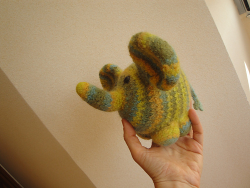 Lieli the little felted elephant photo 2