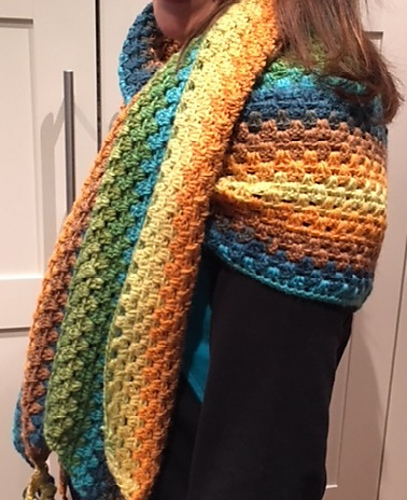 triangular rectangular granny shawl photo 10